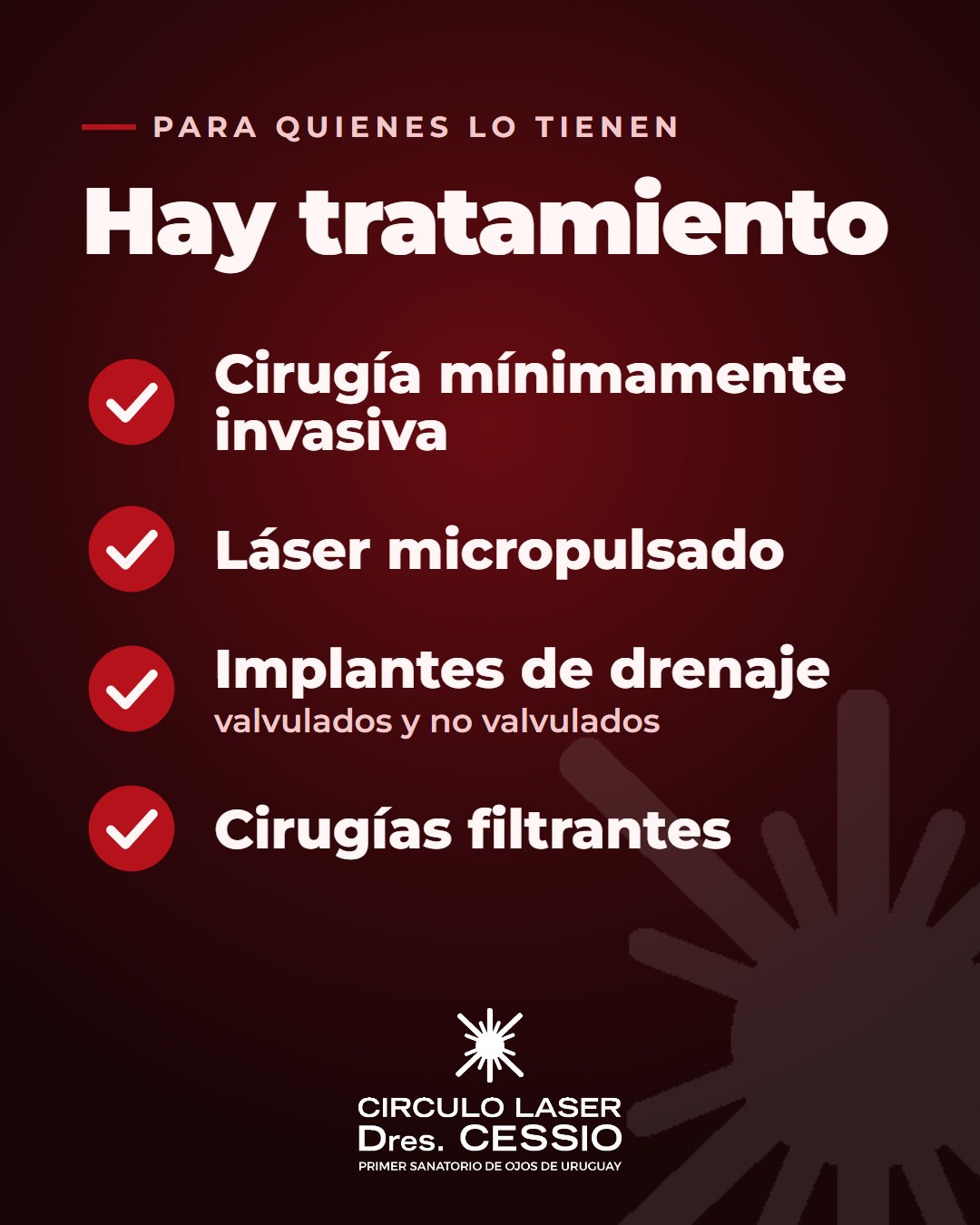Tratamientos para el glaucoma en Círculo Láser